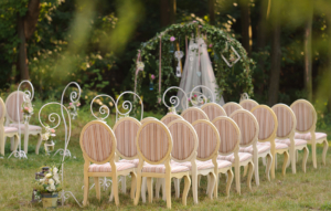 place for wedding ceremony in yard